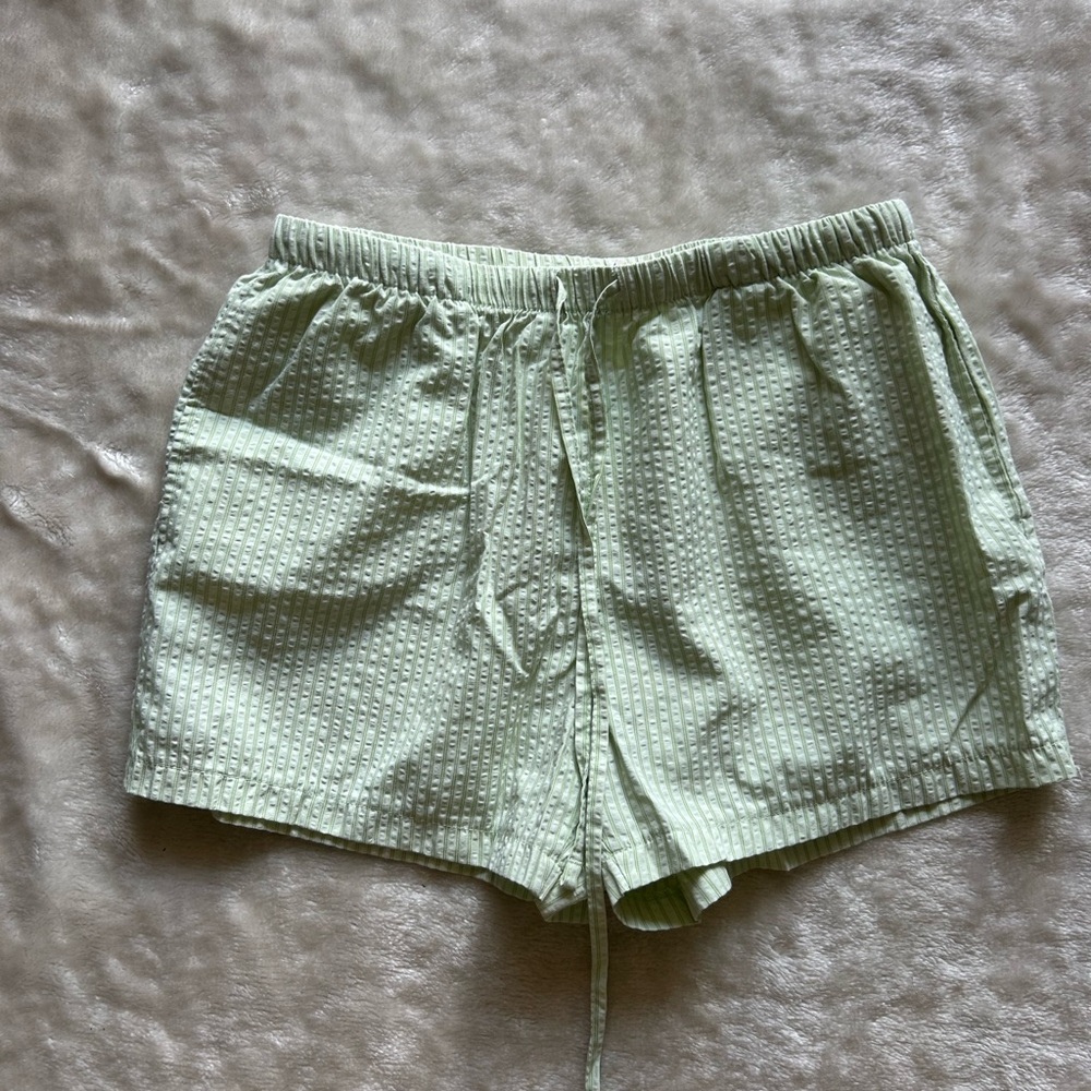 Women’s Light Green boxer Drawstring  Shorts